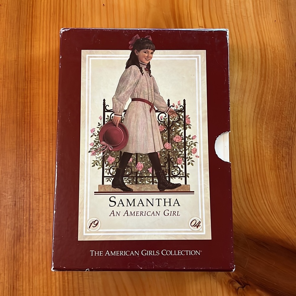 Vintage RARE American girl doll Samantha complete box book set from 1998 edition